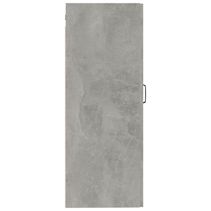 Dulap suspendat, gri beton, 35x34x90 cm, lemn prelucrat - WALTI WALTI