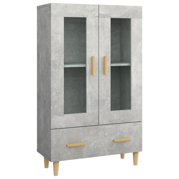 Dulap înalt, gri beton, 70x31x115 cm, lemn compozit - WALTI WALTI