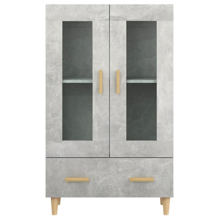 Dulap înalt, gri beton, 70x31x115 cm, lemn compozit - WALTI WALTI