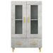 Dulap înalt, gri beton, 70x31x115 cm, lemn compozit - WALTI WALTI