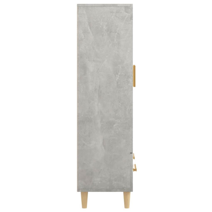 Dulap înalt, gri beton, 70x31x115 cm, lemn compozit - WALTI WALTI