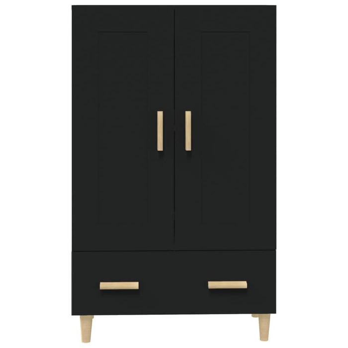 Dulap înalt, negru, 70x31x115 cm, lemn compozit - WALTI WALTI