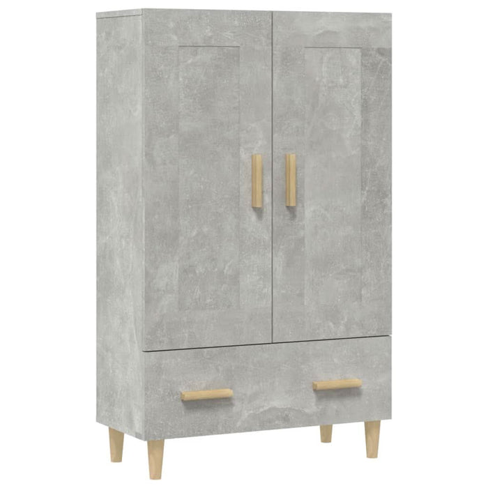 Dulap înalt, gri beton, 70x31x115 cm, lemn compozit - WALTI WALTI