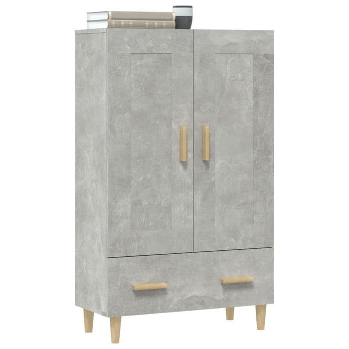 Dulap înalt, gri beton, 70x31x115 cm, lemn compozit - WALTI WALTI