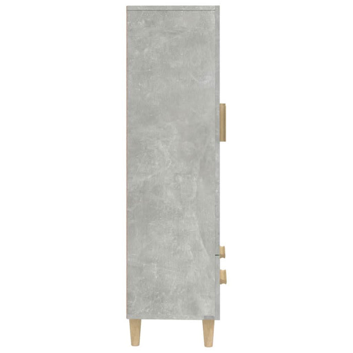 Dulap înalt, gri beton, 70x31x115 cm, lemn compozit - WALTI WALTI