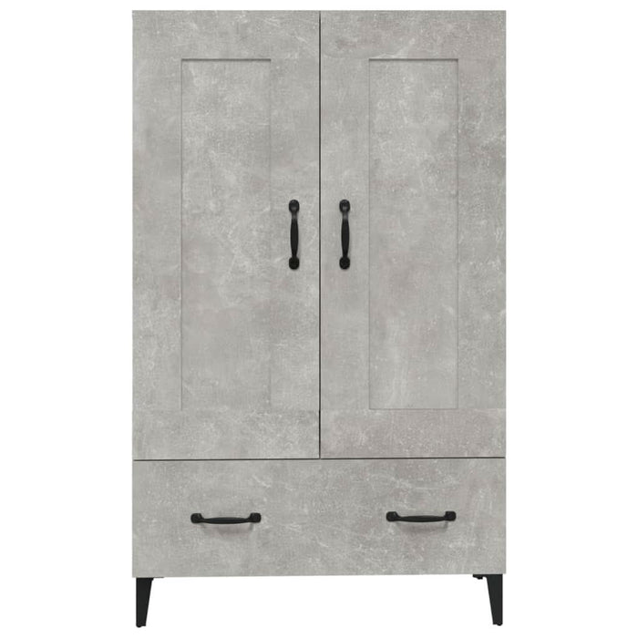 Dulap înalt, gri beton, 70x31x115 cm, lemn compozit - WALTI WALTI