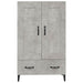 Dulap înalt, gri beton, 70x31x115 cm, lemn compozit - WALTI WALTI