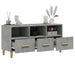 Dulap TV, gri beton, 102x36x50 cm, lemn prelucrat - WALTI WALTI
