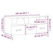 Dulap TV, gri beton, 102x36x50 cm, lemn prelucrat - WALTI WALTI