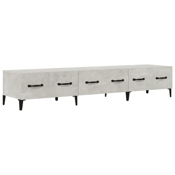 Comodă TV, gri beton, 150x34,5x30 cm, lemn prelucrat - WALTI WALTI