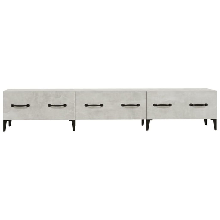 Comodă TV, gri beton, 150x34,5x30 cm, lemn prelucrat - WALTI WALTI