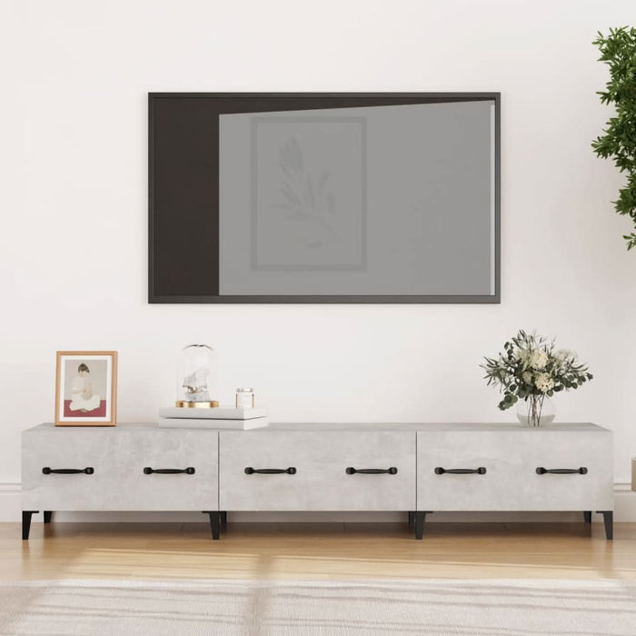Comodă TV, gri beton, 150x34,5x30 cm, lemn prelucrat - WALTI WALTI