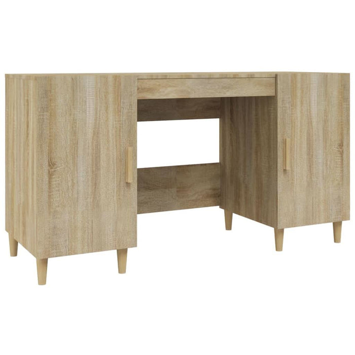 Birou, stejar sonoma, 140x50x75 cm, lemn compozit - WALTI WALTI