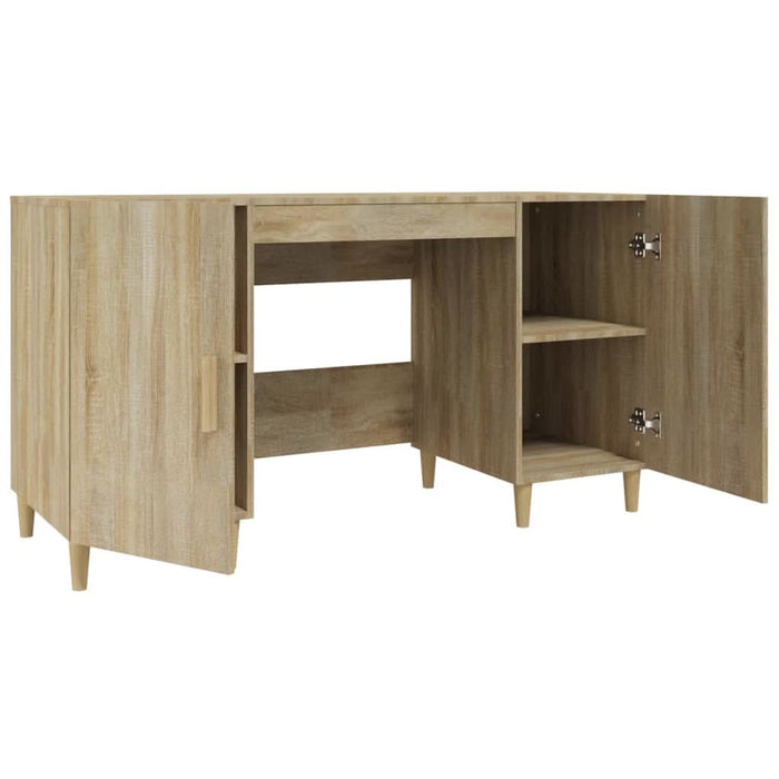 Birou, stejar sonoma, 140x50x75 cm, lemn compozit - WALTI WALTI