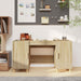 Birou, stejar sonoma, 140x50x75 cm, lemn compozit - WALTI WALTI