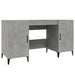Birou, gri beton, 140x50x75 cm, lemn compozit - WALTI WALTI
