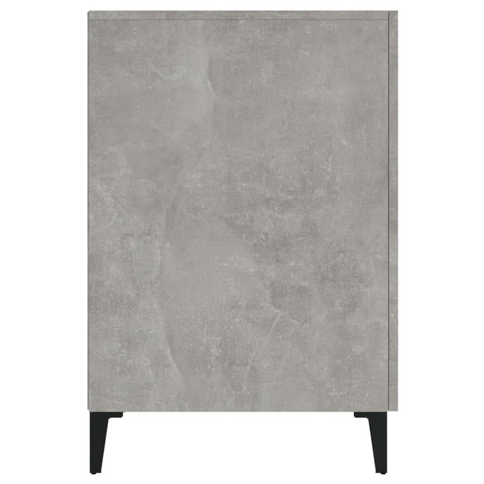 Birou, gri beton, 140x50x75 cm, lemn compozit - WALTI WALTI