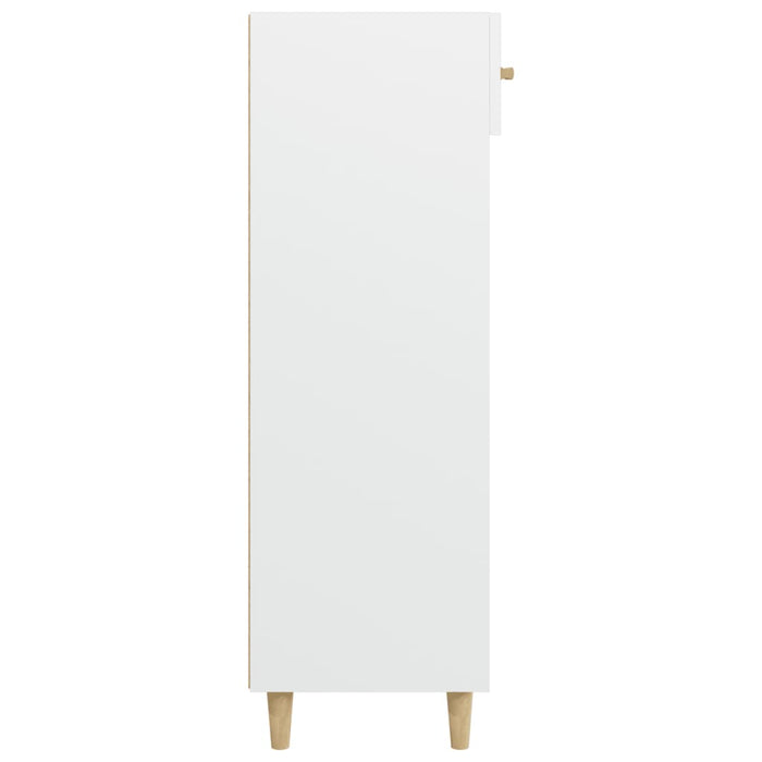 Pantofar, alb, 60x35x105 cm, lemn compozit - WALTI WALTI