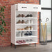 Pantofar, alb, 60x35x105 cm, lemn compozit - WALTI WALTI