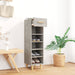 Pantofar, gri beton, 30x35x105 cm, lemn compozit - WALTI WALTI