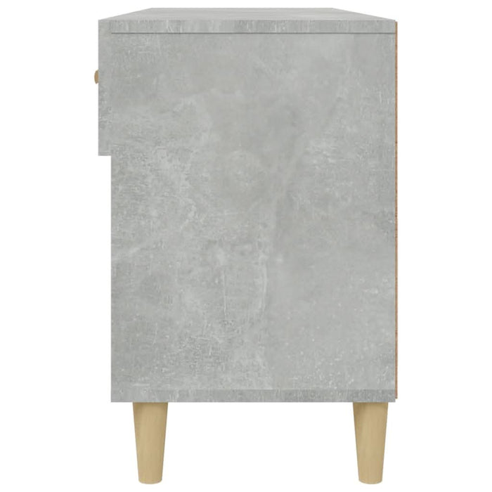 Banchetă pantofar, gri beton, 102x35x55 cm, lemn prelucrat - WALTI WALTI