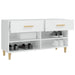Pantofar, alb extralucios, 102x35x55 cm, lemn compozit - WALTI WALTI