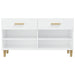 Pantofar, alb extralucios, 102x35x55 cm, lemn compozit - WALTI WALTI