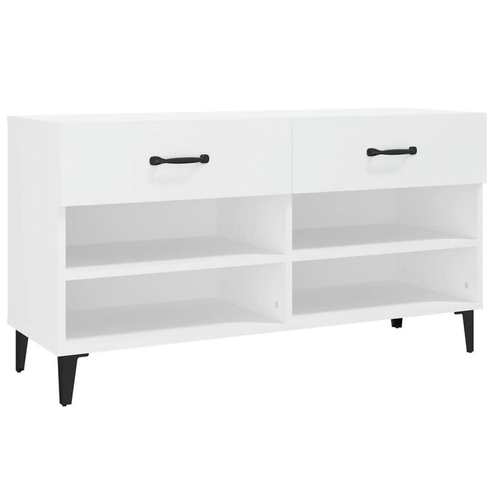 Pantofar, alb, 102x35x55 cm, lemn compozit - WALTI WALTI