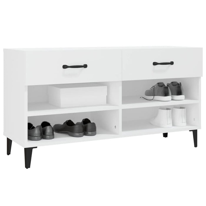Pantofar, alb, 102x35x55 cm, lemn compozit - WALTI WALTI