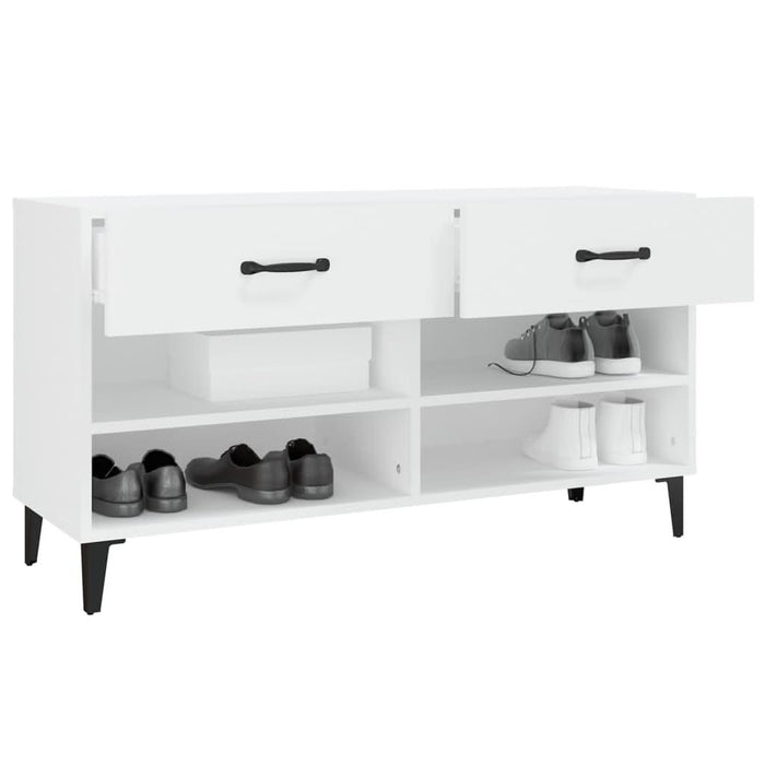 Pantofar, alb, 102x35x55 cm, lemn compozit - WALTI WALTI