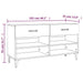 Pantofar, alb, 102x35x55 cm, lemn compozit - WALTI WALTI
