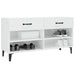 Pantofar, alb extralucios, 102x35x55 cm, lemn compozit - WALTI WALTI