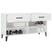 Pantofar, alb extralucios, 102x35x55 cm, lemn compozit - WALTI WALTI
