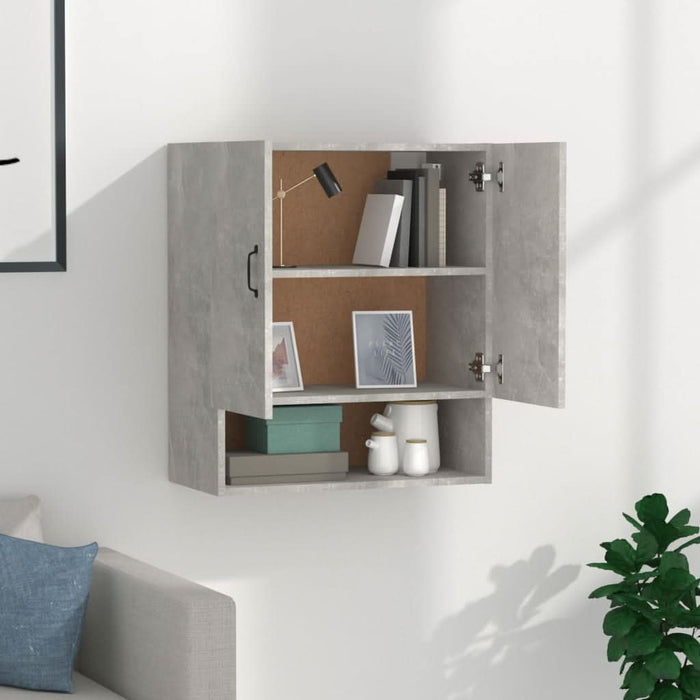 Dulap de perete, gri beton, 60x31x70 cm, lemn prelucrat - WALTI WALTI