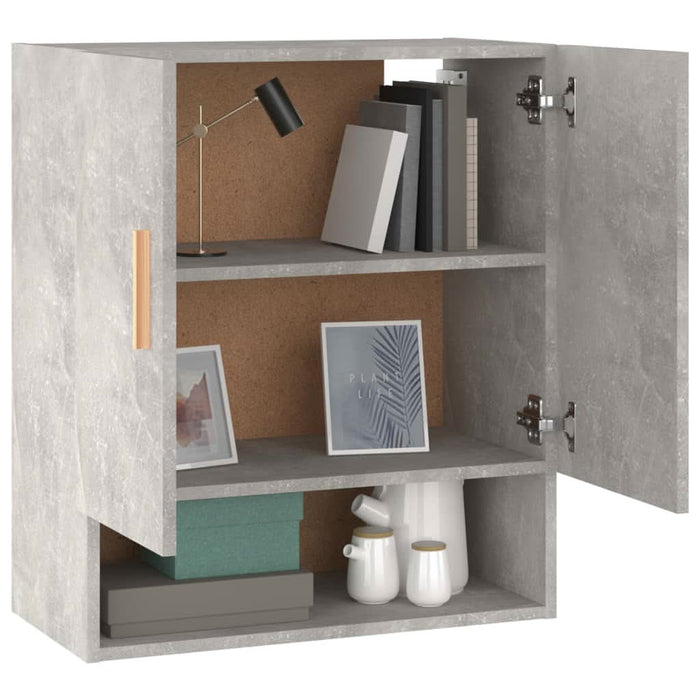 Dulap de perete, gri beton, 60x31x70 cm, lemn prelucrat - WALTI WALTI