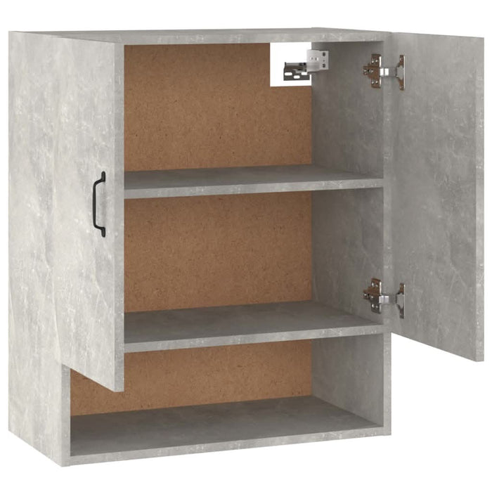 Dulap de perete, gri beton, 60x31x70 cm, lemn prelucrat - WALTI WALTI