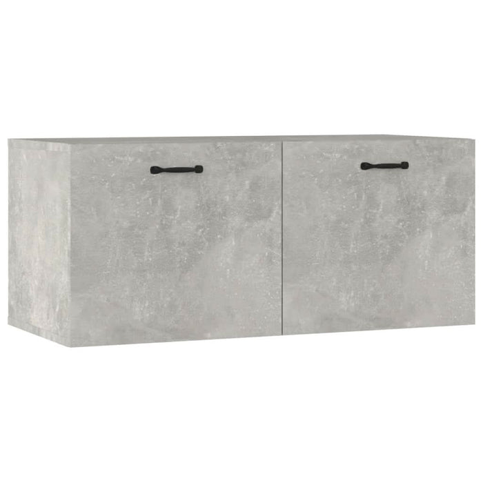 Dulap de perete, gri beton, 80x35x36,5 cm, lemn prelucrat - WALTI WALTI