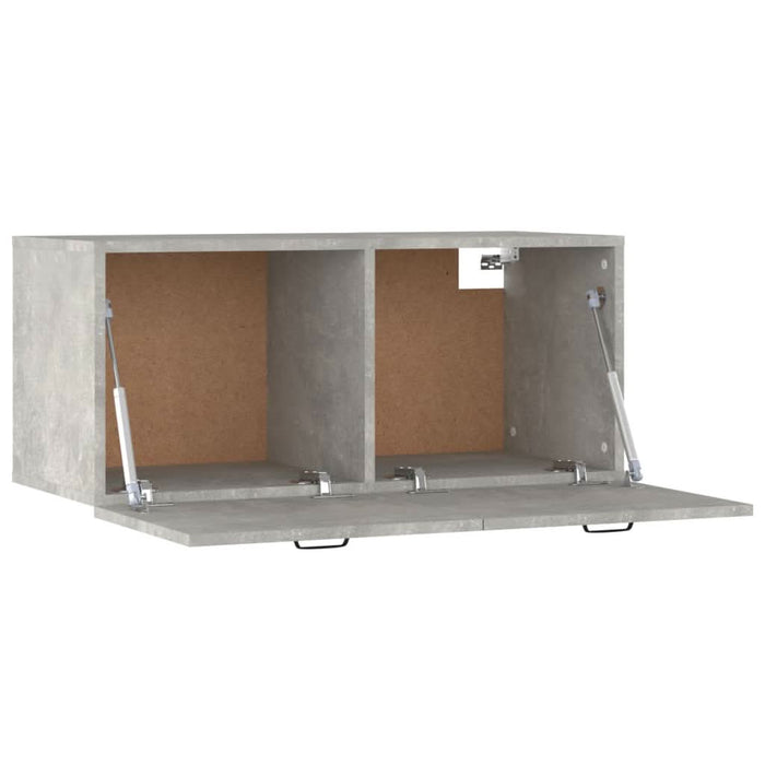 Dulap de perete, gri beton, 80x35x36,5 cm, lemn prelucrat - WALTI WALTI