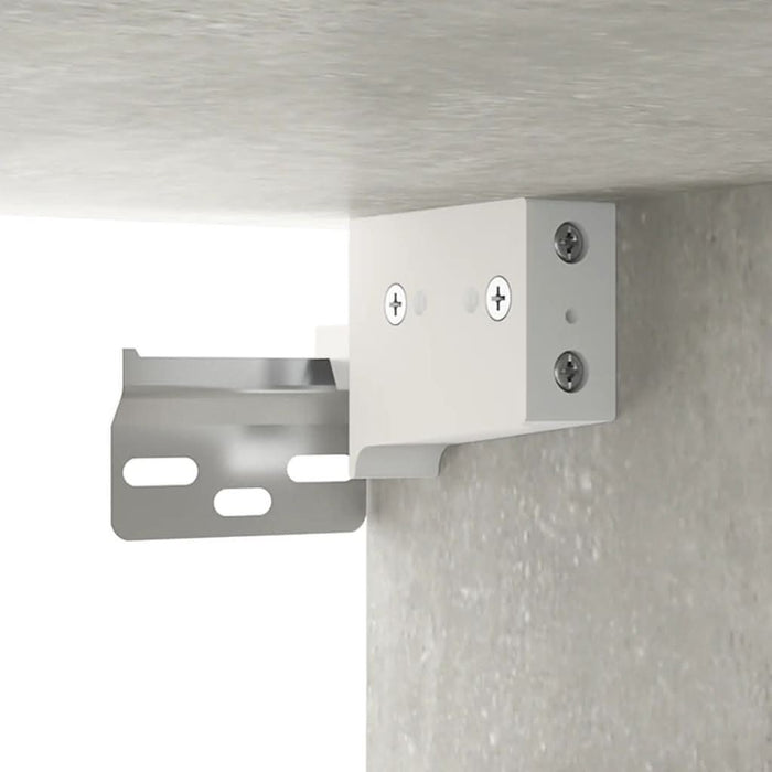 Dulap de perete, gri beton, 80x35x36,5 cm, lemn prelucrat - WALTI WALTI