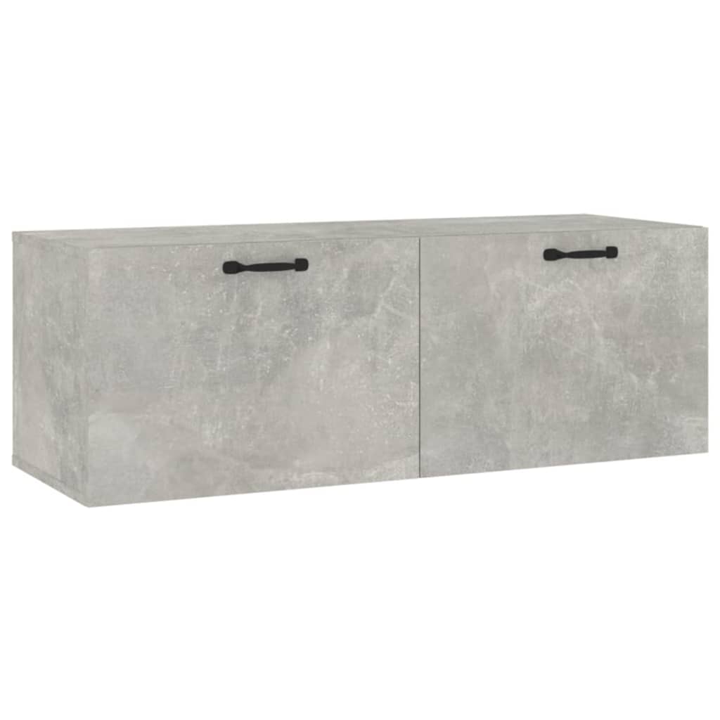 Dulap de perete, gri beton, 100x36,5x35 cm, lemn prelucrat - WALTI