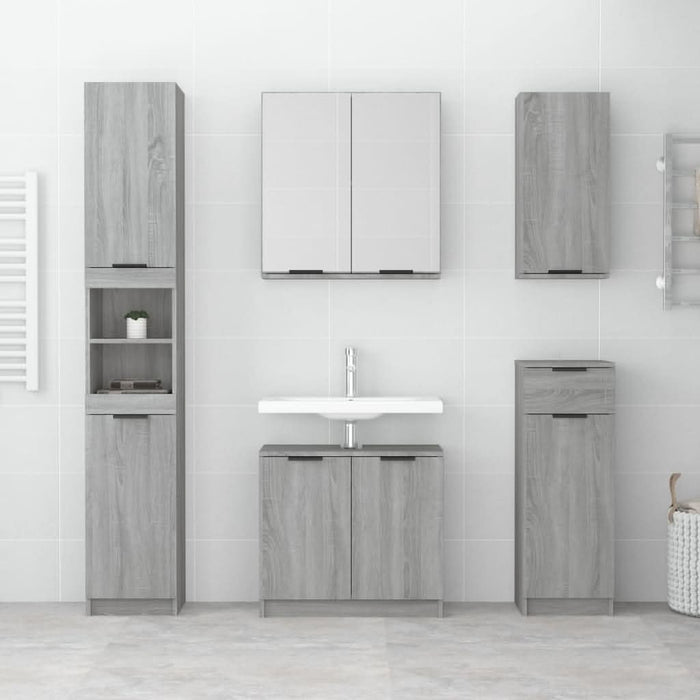 Dulap de baie montat pe perete, gri sonoma, 32x20x67 cm - WALTI WALTI