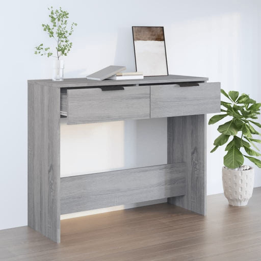 Măsuță consolă, gri sonoma, 90x36x75 cm, lemn prelucrat - WALTI WALTI