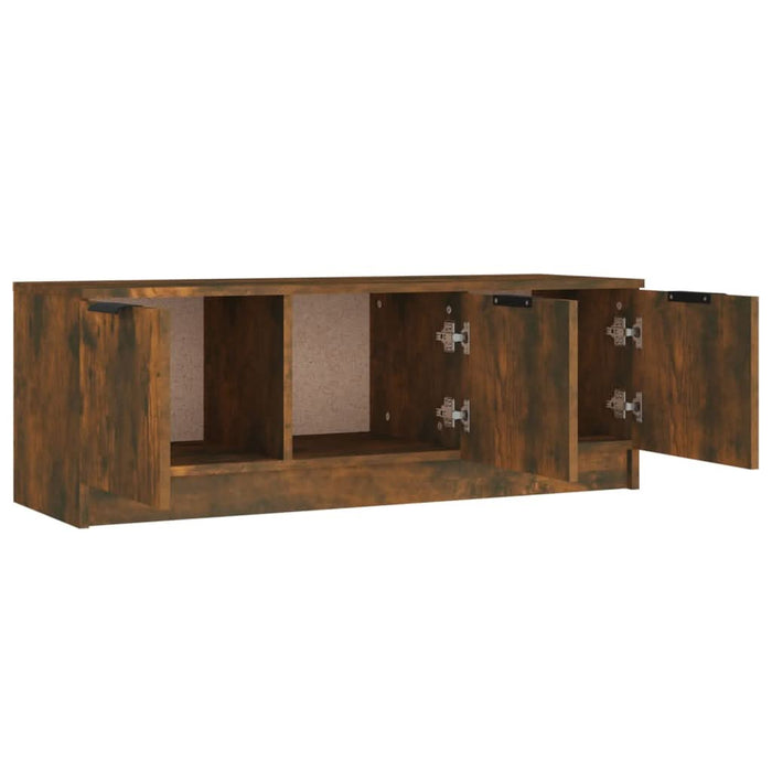 Comodă TV, stejar fumuriu, 102x35x36,5 cm, lemn prelucrat - WALTI WALTI
