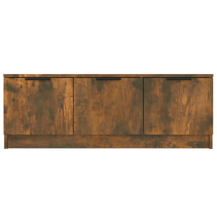 Comodă TV, stejar fumuriu, 102x35x36,5 cm, lemn prelucrat - WALTI WALTI