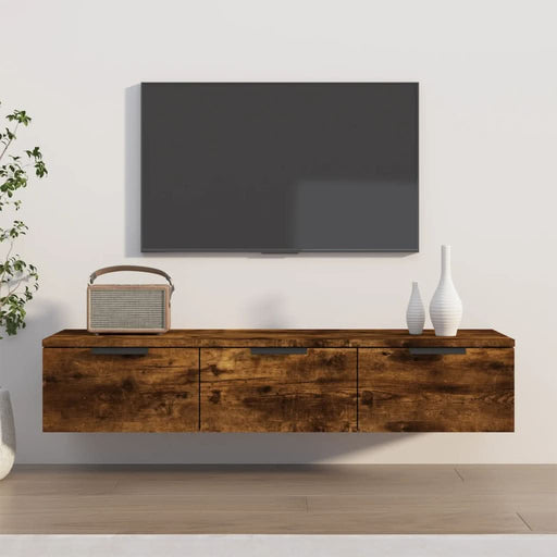 Dulap de perete, stejar fumuriu, 102x30x20 cm, lemn compozit - WALTI WALTI