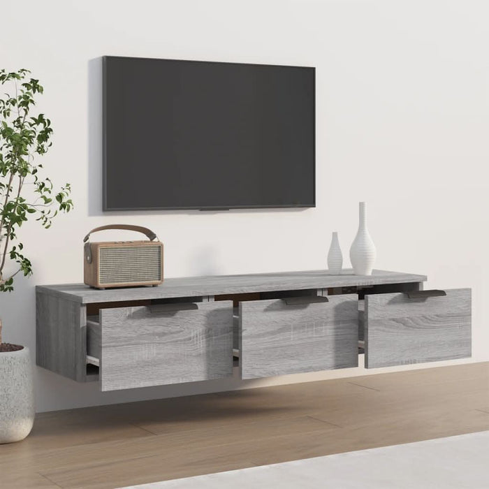 Dulap de perete, gri sonoma, 102x30x20 cm, lemn compozit - WALTI WALTI