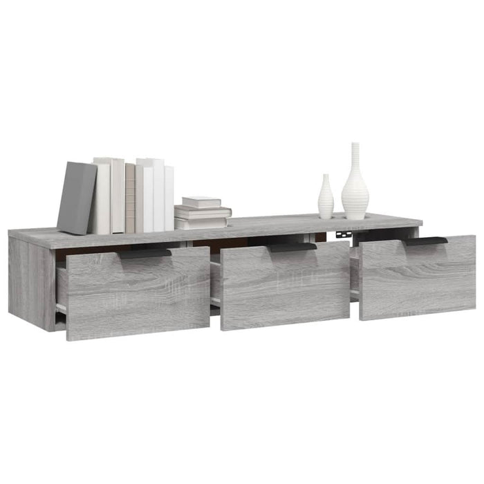 Dulap de perete, gri sonoma, 102x30x20 cm, lemn compozit - WALTI WALTI