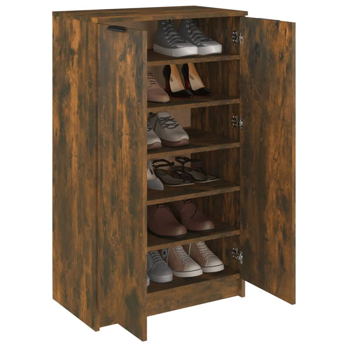 Pantofar, stejar fumuriu, 59x35x100 cm, lemn compozit - WALTI WALTI