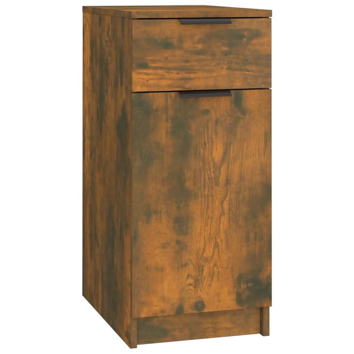 Dulap de birou, stejar fumuriu, 33,5x50x75 cm, lemn prelucrat - WALTI WALTI