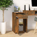 Dulap de birou, stejar fumuriu, 33,5x50x75 cm, lemn prelucrat - WALTI WALTI